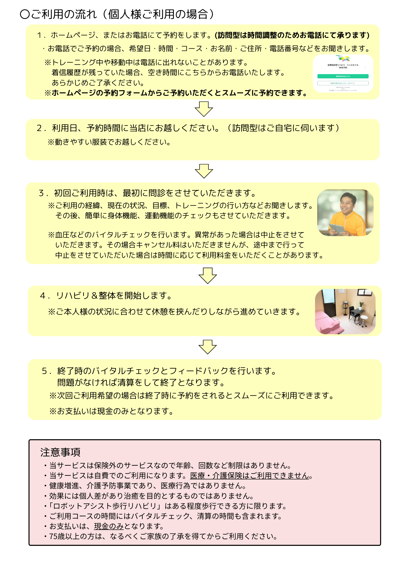 ご利用の流れ
